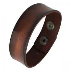 Rustic Brown Leather Bracelet