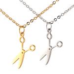stainless steel Necklace with Scissor Charm